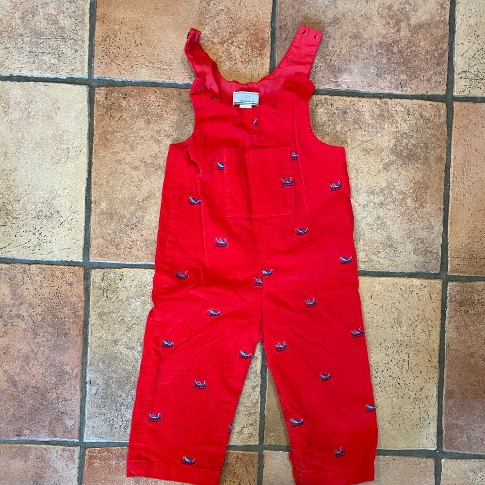Classic Prep Childrenswear embroidered Overalls